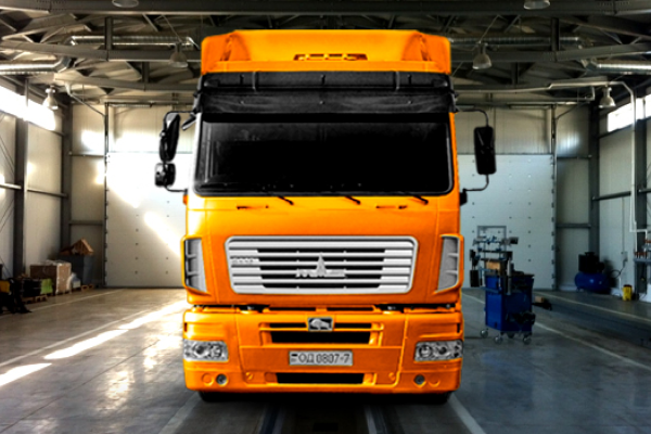 Установка стального топливного бака 600 литров на полуприцеп